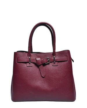 Anna Luchini Weinfarbe Rindsledertasche