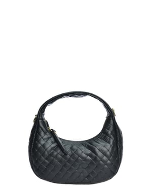 Anna Luchini Schwarz Rindsledertasche