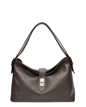 Anna Luchini Kastanienbraun Rindsledertasche