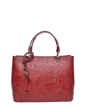 Anna Luchini Rot Rindsledertasche