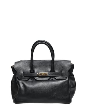 Luisa Vannini SCHWARZ Rindsledertasche
