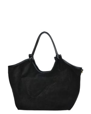 Anna Luchini Schwarz Rindsledertasche