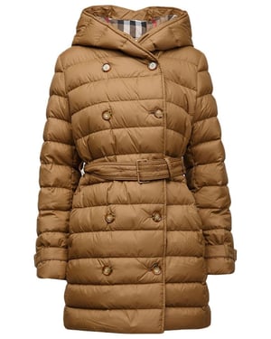 Burberry Daunenjacke Taupebraun