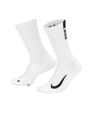 Nike - "Multiplier" Socken für Herren/Damen Unisex, Laufen (2er-Pack) (Weiß/Schwarz)