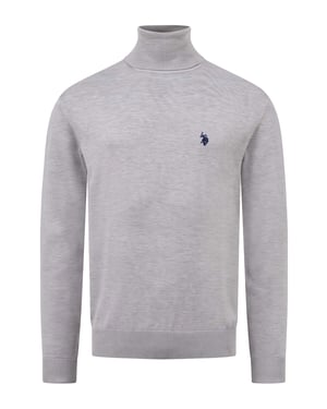 U.S. POLO ASSN. Herren Rollkragenpullover – 100% Baumwolle mit Logo-Stickerei