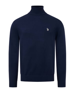 U.S. POLO ASSN. Herren Rollkragenpullover – 100% Baumwolle mit Logo-Stickerei