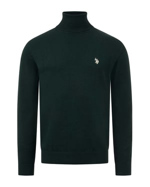 U.S. POLO ASSN. Herren Rollkragenpullover – 100% Baumwolle mit Logo-Stickerei
