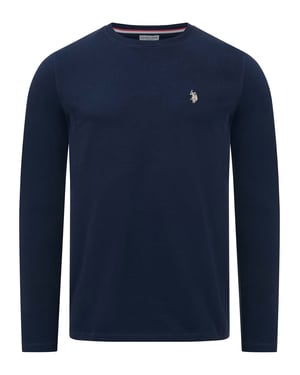 U.S. POLO ASSN. Herren Longsleeve Luucas – Langarmshirt aus 100% Baumwolle mit Logo-Stickerei