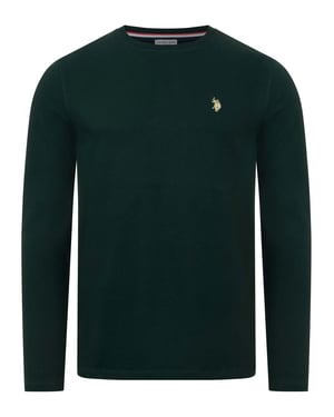 U.S. POLO ASSN. Herren Longsleeve Luucas – Langarmshirt aus 100% Baumwolle mit Logo-Stickerei