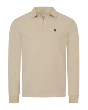 U.S. POLO ASSN. Herren Langarm-Poloshirt – 100% Baumwolle mit Logo-Stickerei