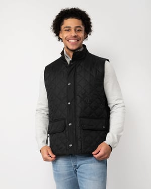 Barbour Neue Lowerdale-Weste, Schwarz