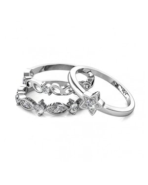 Solar Ring - Silber und Kristall