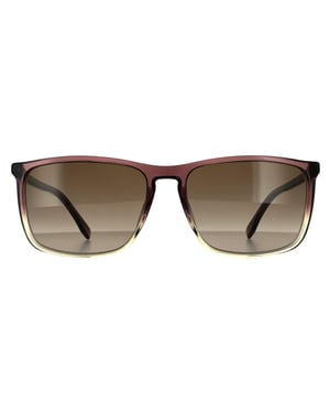Hugo Boss Square Mens Braun Grau Braun Gradient Sonnenbrille