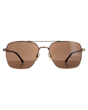 Hugo Boss Aviator Herren Rose Gold Braun 1045/S/IT