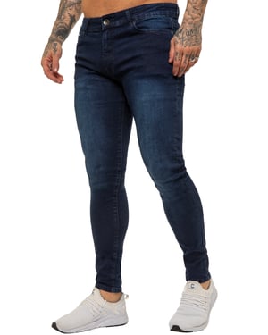 Enzo Herren Skinny Super Stretch Denim Jeans