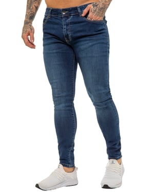 Enzo Herren Skinny Super Stretch Denim Jeans