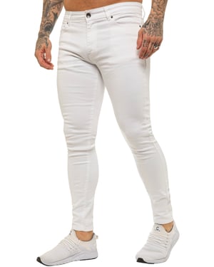 Enzo Herren Skinny Super Stretch Denim Jeans