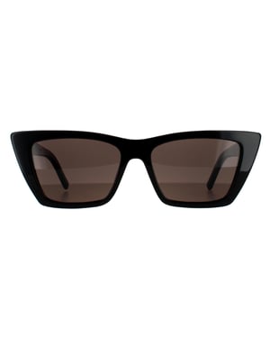 Saint Laurent Katzenaugen Damen Sonnenbrille Schwarz Grau