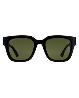 Gucci Square Herren Schwarz mit Grün und Rot Grün GG1670SK