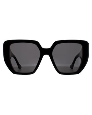Gucci Square Damen Schwarz Grau Sonnenbrille
