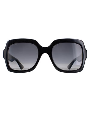 Gucci Square Womens Schwarz Grau Gradient Polarisiert GG1337S