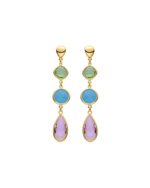Luxenter-Ohrringe aus 18k Gelbgold - Donnty