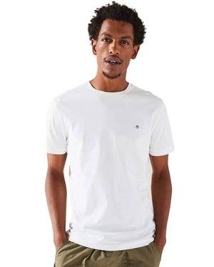 Gant Herren T-Shirts - Weiß