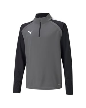 Puma TeamLiga Kinder Graues Fußballtrikot