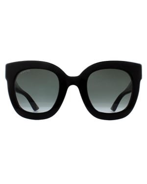 Lunettes De Soleil Gucci GG0208S 001 Dégradé Gris Noir