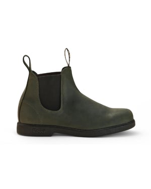 Rossi 607 Booma Moss Chelsea-Stiefel aus olivgrünem Leder