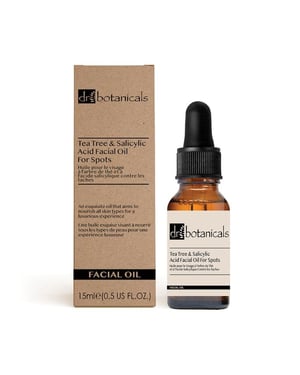 Dr. Botanicals Gesichtsöl mit Eukalyptus, Teebaumöl, Anti-Aging-Wirkung und Salicylsäure, 15 ml