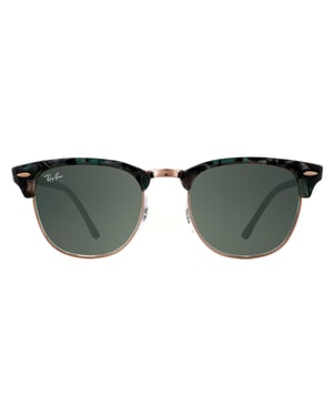 Ray-Ban Sonnenbrille Clubmaster 3016 125571 Spotted Grau Grün Dunkelgrau Gradient