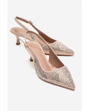Nella Verzierter Slingback Spitzer Zehenbereich Pumps (Damen)
