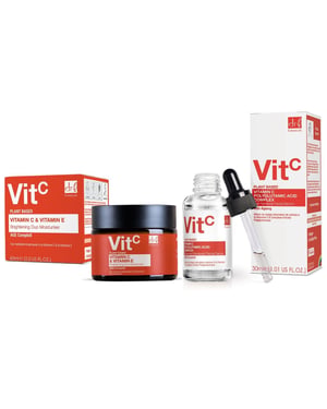Dr. Botanicals Anti-Aging Vitamin C Duo Feuchtigkeitscreme & Hochwirksames Gesichtsserum Set