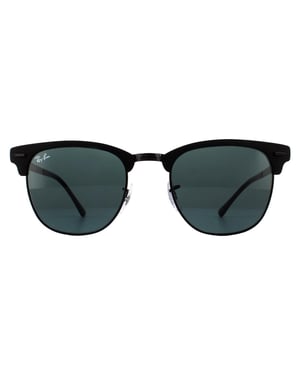 Ray-Ban Sonnenbrille Clubmaster Metall RB3716 186/R5 Matt Schwarz Grau
