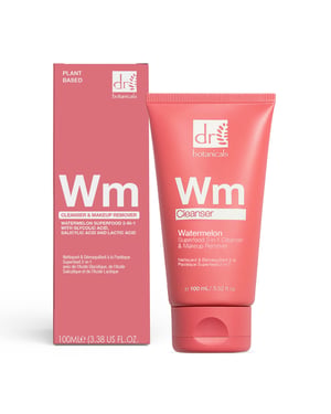 Dr. Botanicals Wassermelonen-Superfood-2-in-1-Reinigungsgel mit Glykolsäure und Salicylsäure, 100 ml