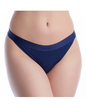 Damen Elastische Baumwollslips mit Logo 50520399