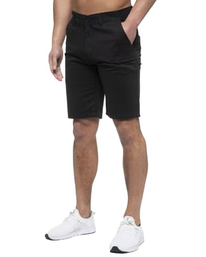 Enzo | Herren Chino Shorts In Schwarz