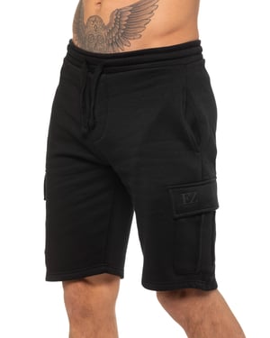 Enzo | Herren Cargo Shorts - Schwarz