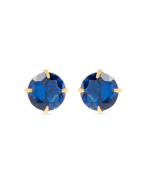 Luxenter Ohrringe, Otieno aus 925er Sterlingsilber und blauer Topas aus hydrothermalem Quarz mit 18 Karat vergoldetem Finish