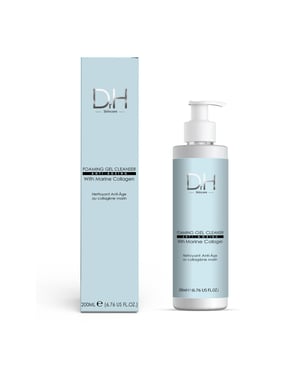 Dr H Fortschrittliches, schäumendes Anti-Aging-Reinigungsgel mit Meereskollagen, 200 ml