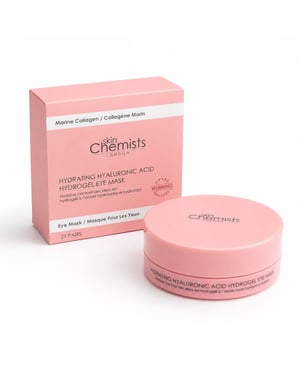 skinChemists Feuchtigkeitsspendende Anti-Aging-Augenmaske mit Hyaluronsäure-Hydrogel (20 Paar)
