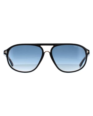 Tom Ford Sonnenbrille 0447 Jacob 01P Glänzend Schwarz Grün Gradient