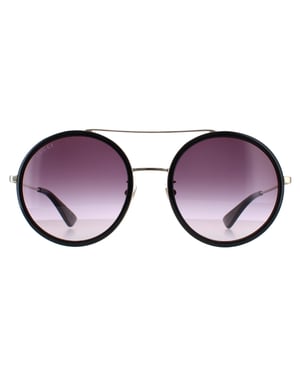Lunettes De Soleil Gucci GG0061S 001 Dégradé Gris Noir Noir
