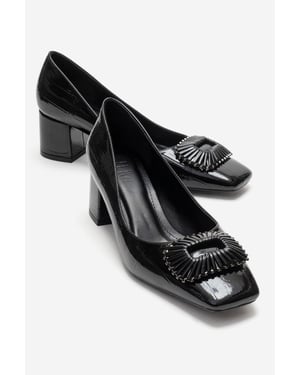 Velora Schnalle Eckige Zehenpartie Blockabsatz Pumps (Damen)