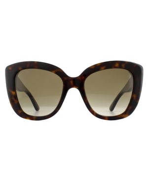 Gucci Cat Eye Sonnenbrille für Damen in Havanna Braun mit Farbverlauf