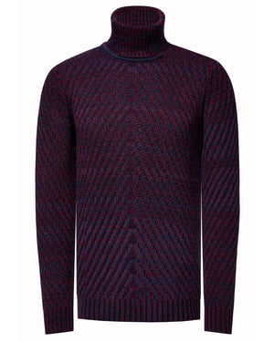 Robuster Strickpullover mit Rollkragen