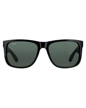 Ray-Ban Sonnenbrille Justin 4165 601/71 Glänzend Schwarz Grün