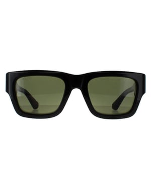 Gucci Square Herren Dunkelbraun mit Havanna Grün GG1668S