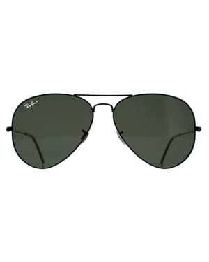 Lunettes De Soleil Ray-Ban Aviator 3025 Noir Vert Polarisé 002/58